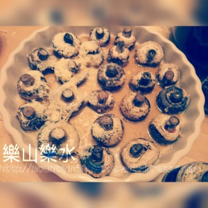 超簡易香草牛油焗蘑菇