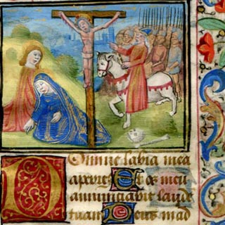 00138_illuminated-manuscript-decorated-leaf-crucifixion-scene